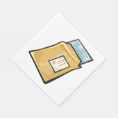 Serviette En Papier Lettre d'affaires (Coin)
