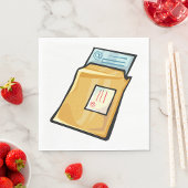 Serviette En Papier Lettre d'affaires