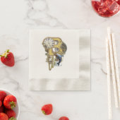 Serviette En Papier Lettre d'anniversaire Steampunk B (En situation)