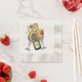 Serviette En Papier Lettre de célébration A (En situation)