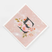Serviette En Papier Lettre E (Coin)