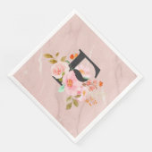 Serviette En Papier Lettre F (Coin)