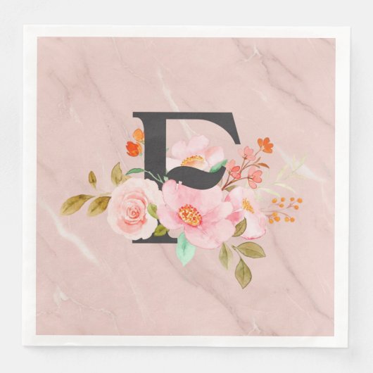 Serviette En Papier Lettre F (Devant)