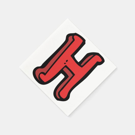 Serviette En Papier Lettre H Papier serviettes (Coin)