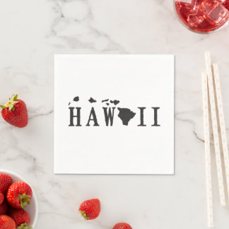 Serviette En Papier LETTRE Hawaii FORME MOT Hawaiian Word Art Paper Pa