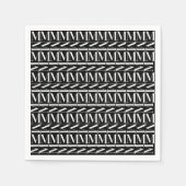 Serviette En Papier Lettre initiale M (Devant)