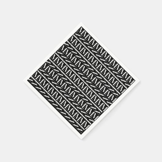 Serviette En Papier Lettre initiale M (Coin)