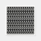 Serviette En Papier Lettre initiale monogramme K (Devant)