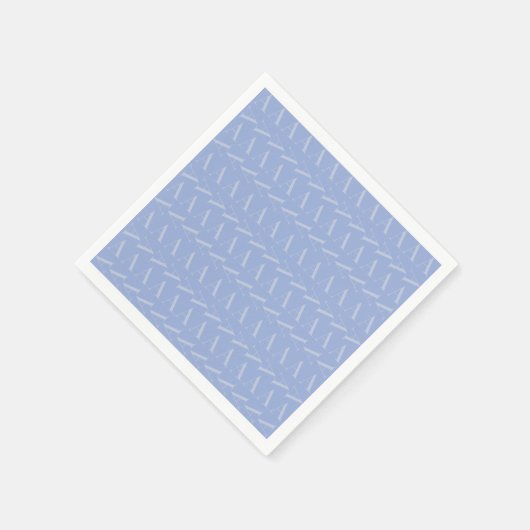 Serviette En Papier LETTRE INITIALE MONOGRAPHIQUE A Bleu (Coin)