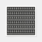 SERVIETTE EN PAPIER LETTRE INITIALE MONOGRAPHIQUE B (Devant)