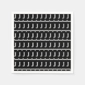 SERVIETTE EN PAPIER LETTRE INITIALE MOYENNE J (Devant)