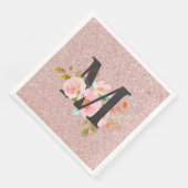 Serviette En Papier Lettre M (Coin)