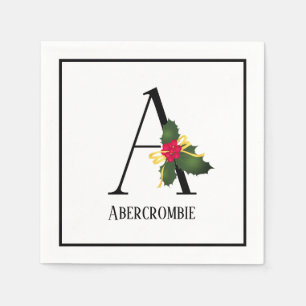 Serviette En Papier Lettre Monogramme A Papier
