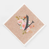 Serviette En Papier Lettre N (Coin)