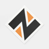 Serviette En Papier Lettre N Paper Napkins (Coin)