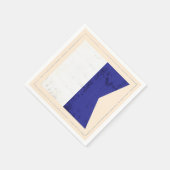 Serviette En Papier Lettre nautique "A" Signal Indicateur (Coin)