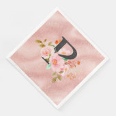 Serviette En Papier Lettre P (Coin)