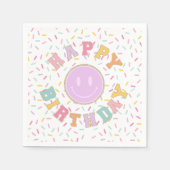 Serviette En Papier LETTRE Patchs PRÉPÉ ANNIVERSAIRE (Devant)