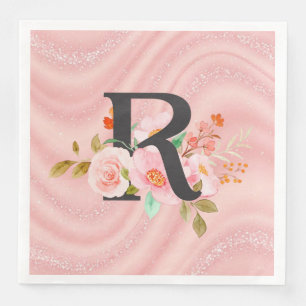 Serviette En Papier Lettre R