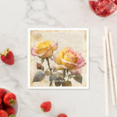 Serviette En Papier Lettre Rose mignonne Imaginaire Écrits (En situation)