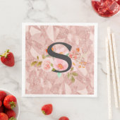 Serviette En Papier Lettre S (En situation)