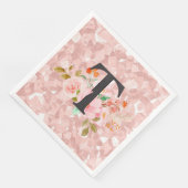 Serviette En Papier Lettre T (Coin)