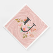 Serviette En Papier Lettre U (Coin)