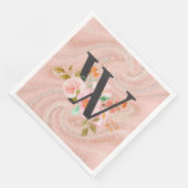 Serviette En Papier Lettre W (Coin)