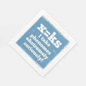 Serviette En Papier lettre x phenome k phonie sonore (Coin)