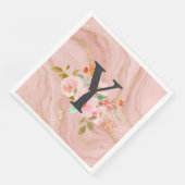 Serviette En Papier Lettre Y (Coin)