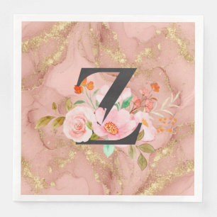 Serviette En Papier Lettre Z