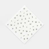 Serviette En Papier Lettres (Coin)