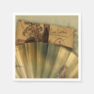 Serviette En Papier Lettres d'amour