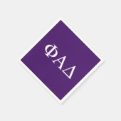 Serviette En Papier Lettres grecques Phi Alpha Delta (Coin)