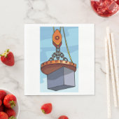 Serviette En Papier Levage de grue (En situation)