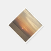 Serviette En Papier Lever de soleil sur la mer des Caraïbes Aruba II (Coin)