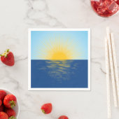 Serviette En Papier Lever de soleil sur l'océan Nouveaux débuts (En situation)