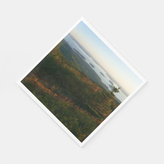 Serviette En Papier Lever du soleil à Cadillac Mountain I (Coin)