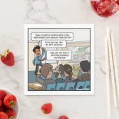 Serviette En Papier Levez le bar Funny Party Napkins (En situation)