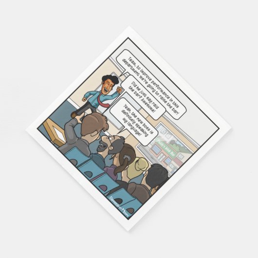 Serviette En Papier Levez le bar Funny Party Napkins (Coin)