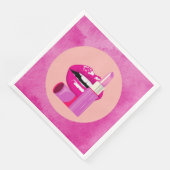 Serviette En Papier Lèvres (Coin)