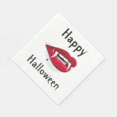 Serviette En Papier Lèvres de Napkin/Vampire standard blanc (Coin)