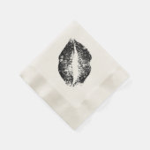 Serviette En Papier Lèvres de Parties scintillant noire #3 (Coin)