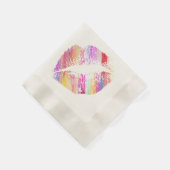 Serviette En Papier Lèvres élégantes #8 (Coin)