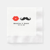 Serviette En Papier Lèvres et serviettes de moustache (Devant)