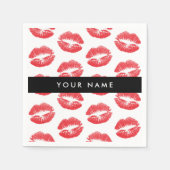 Serviette En Papier Lèvres Rouges, Baiser, Baguette à lèvres, Votre No (Devant)
