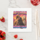 Serviette En Papier Lévrier afghan (En situation)