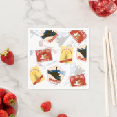 Serviette En Papier L'Express polaire | Motif d'autocollant rétro (En situation)