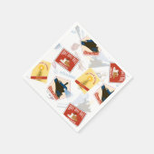 Serviette En Papier L'Express polaire | Motif d'autocollant rétro (Coin)