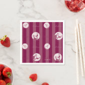 Serviette En Papier L'Express polaire | Motif du Père Noël rayé (En situation)